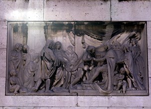 Détail du monument à Philippe IV