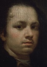 Goya, Autoportrait détail