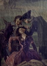 Goya, The Donkey's Fall - detail