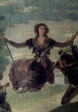Goya, The Swing - detail