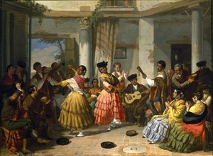 BECQUER VALERIANO 1834/70
BAILE ANDALUZ- 1834-PINTURA ROMANTICA ESPAÑOLA-S XIX-ESCUELA