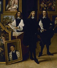 Teniers (the Younger), Archduke Leopold Wilhelm in his Brussels Gallery (detail)