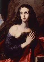 Ribera, Madeleine priant - Détail