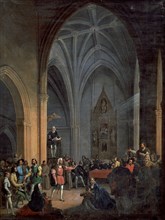 CABRAL BEJARANO ANTONIO
LECTURA DE LA REAL PRAGMATICA EN LA IGLESIA DE SAN JORGE DE PALOS S XIX.