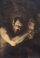 Ribera, Ixion - Détail de la tête et des bras