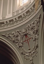 IGLESIA - PECHINA DE LA CUPULA CON EL ESCUDO DE LA ORDEN
MADRID, CONVENTO DE LAS