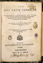 HISTORIA DEL GRAN TAMERLAN Y VIAJE DE RUY G DE CLAVIJO
MADRID, BIBLIOTECA NACIONAL