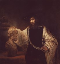 Rembrandt, Aristote contemplant le buste d'Homère
