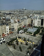 Beaubourg Area, view from the Pompidou Centre