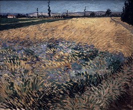 Van Gogh, Wheat Field with the Alpilles Foothills in the Background