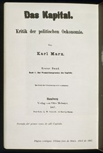 Première page du Capital, de Karl Marx