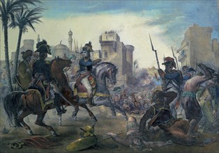 NAPOLEON ACABA CON LA INSURRECCION DEL CAIRO 21 OCTUBRE 1798