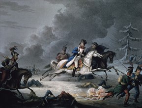 CAMPAÑA DE RUSIA - NAPOLEON ABANDONA LAS ARMAS Y ENTRA EN PARIS - 1812

This image is not