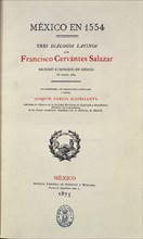 CERVANTES FCO
TRES DIALOGOS LATINOS (MEXICO 1554)HA-86
MADRID, BIBLIOTECA NACIONAL H