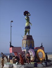 HOGUERAS PREPARADAS PARA LAS FIESTAS DE SAN JUAN
BENIDORM, EXTERIOR
ALICANTE

This image is not