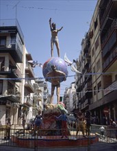 HOGUERAS PREPARADAS PARA LAS FIESTAS DE SAN JUAN
BENIDORM, EXTERIOR
ALICANTE

This image is not