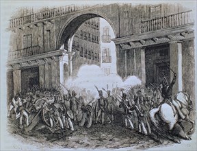 GRABADO-DEFENSA DE LA PLAZA MAYOR 6/7/1822 POR NACIONALES

This image is not downloadable.
