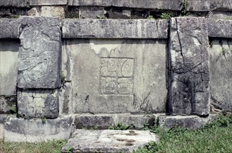 Relieves of a palace in Palenque