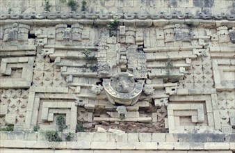 Detail from the main door of the Palace of the Governor in Uxmal