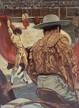 PICABIA FRANCIS 1879-1953
MATADOR SOBRE LA ARENA -OLEO SOBRE CARTON-