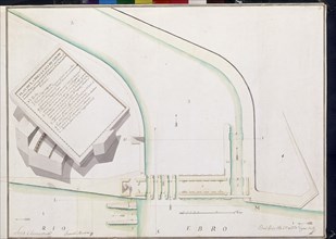 CANAL IMPERIAL ARAGON-PLANO DE LA PRESA DE LA BOCA NUEVA-1778