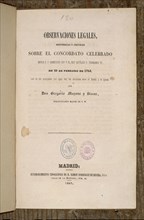 MAYANS SISCAR GREGORIO
OBSERVACIONES LEGALES SOBRE CONCORDATO ENTRE BENEDICTO XIV Y FERNANDO