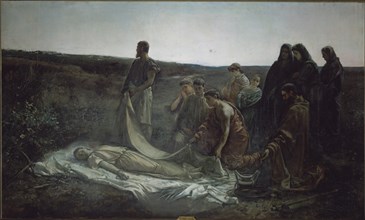 PLA CECILIO 1860-1934
ENTIERRO DE STA LEOCADIA
VALENCIA, MUSEO BELLAS ARTES - COLEGIO PIO