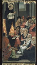 MAESTRO DEL GRIFO
SAN VICENTE FERRER PREDICANDO CONTRA LOS JUDIOS - RETABLO DE LOS DOMINICOS - S