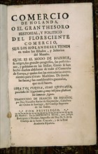 GOYENECHE J
COMERCIO DE HOLANDA
MADRID, BIBLIOTECA NACIONAL RAROS
MADRID