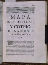 FEIJOO FRAY B
MAPA INTELECTUAL Y COTEJO DE NACIONES DISC XIV
MADRID, BIBLIOTECA NACIONAL