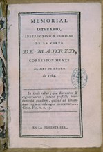 MEMORIAL LITERARIO (1784)
MADRID, BIBLIOTECA NACIONAL DIARIOS
MADRID