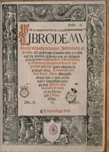 MILAN L
LIDRO DE MUSICA-EL MAESTRO (1535) PORTADA
MADRID, BIBLIOTECA NACIONAL RAROS
MADRID