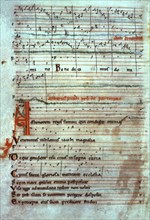 CODICE CALIXTINO-FOL 190-V AD HONOREN REGIS SUMI-CANCION
SANTIAGO DE COMPOSTELA, BIBLIOTECA