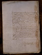 QUEVEDO FRANCISCO 1580/1645
CARTA AUTOGRAFA-REVERSO
SANTIAGO DE COMPOSTELA, BIBLIOTECA