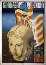 RENAU
CARTEL:"GRAN FERIA DE VALENCIA"24-JULIO/7-AGOSTO 1935
VALENCIA,