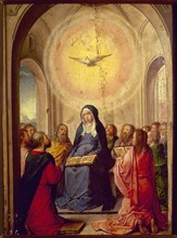 FLANDES JUAN DE 1465-1519
POLIPTICO ISABEL CATOLICA-VENIDA DEL ESPIRITU SANTO:PENTECOSTES
MADRID,