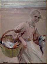 Sorolla, Girl with basket full of fish