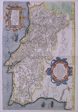 ORTELIUS ABRAHAM 1527/98
MAPA DE PORTUGAL-1560- CARTOGRAFIA S XVI-PERTENECIENTE AL THEATRUM ORBIS