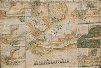 Carte de la bataille de Pensacola en Floride occidentale
