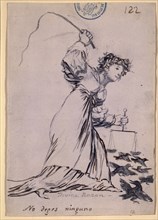 Goya, dessin (Justice divine, n'en épargne aucun)
