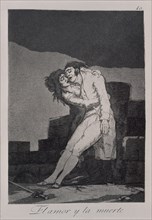 Goya, Caprice 10: L'amour et la mort