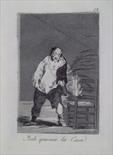Goya, Caprice 18: Et sa maison brûle