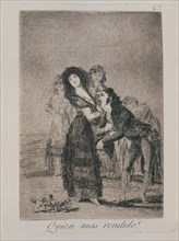 Goya, Capricho no. 27: Which of Them Is the More Overcome?