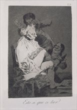 Goya, Caprice 29: Ca, c'est être capable de lire