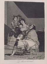 Goya, Capricho no. 35: She Fleeces Him