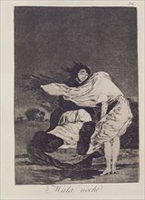 Goya, Caprice 36: Une mauvaise nuit