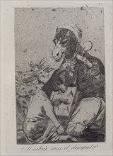 Goya, Caprice 37: Ne peut-on rien tirer de cet élève?