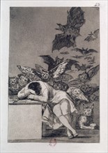 Goya, Caprice 43: Le Sommeil de la raison engendre des monstres