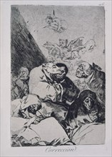 Goya, Capricho no. 46: Correction