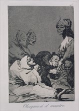Goya, Caprice 47: Un Cadeau pour le maître
